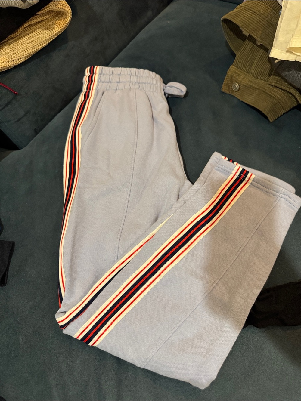 TNA Light Blue Lounge Joggers with Drawstring Waist